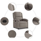  Električni naslonjač od tkanine smeđesivi | shoptok.hr