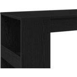  Barski stol s policama Crni hrast 90x40x103,5 cm Konstruirano drvo | shoptok.hr