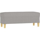  Klupa svjetlosiva 100 x 35 x 41 cm od tkanine | shoptok.hr