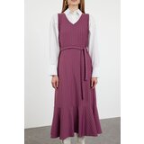 Trendyol Plum Striped Woven Gilet Dress | Eponuda.ba