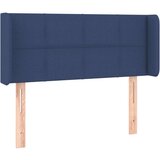  Posteljno vzglavje modro 93x16x78/88 cm blago, (20952051) | Shoptok.si