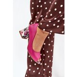 Boto Leather pumps with decorative heel Fuchsia Lewski Shoes | shoptok.hr