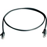 Telegärtner L00003E0000 RJ45 omrežni kabel\, Patch kabel CAT 5e U/UTP 5.00 m črna ognjevaren\, brez halogena 1 kos, (20415639) | Shoptok.si