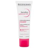 Bioderma Sensibio Defensive Rich Active Soothing Cream pomirjujoča krema za občutljivo kožo 40 ml za ženske Cene