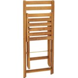 3-dijelni sklopivi bistro set i jastuci masivno bagremovo drvo | shoptok.hr
