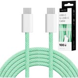  Kruger&Matz USB tip C - USB tip C kabel 100 W 1 m zeleni Basic | shoptok.hr