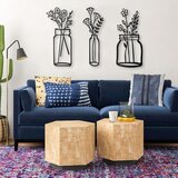 Atelier Del Sofa zidna dekoracija Life İn The Vases, 112x70 cm 2 mm, Crna Cene
