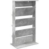  Polica za časopise s policom Betonski sivi 70 x 41 x 126 cm | shoptok.hr