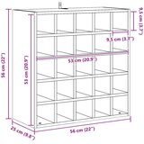  Stalak za vino 2 pcs Prirodna 56 x 25 x 56 cm | shoptok.hr