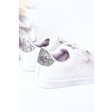 Boto Children's Sneakers With Velcro White-Silver Cute Girl | ePonuda.com