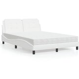 The Living Store Postelja z vzmetnico bela 140x200 cm umetno usnje - Postelja, (21611394) | Shoptok.si