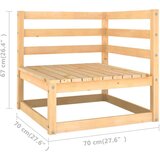  Sedežna garnitura 4-delna z blazinami trdna borovina | Shoptok.si