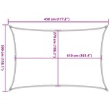  Jedro za zaštitu od sunca 160 g/m² terakota 3 x 4,5 m HDPE | shoptok.hr