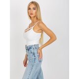 Fashion Hunters White OCH BELLA ribbed tank top | shoptok.hr