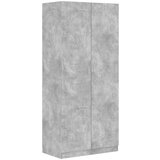  Ormar siva boja betona 90 x 52 x 200 cm od konstruiranog drva | shoptok.hr