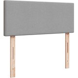 vidaXL Boxspring postelja z vzmetnico svetlo siva 120x190 cm blago | Shoptok.si