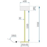 Toolight Podna svjetiljka App966-3F | shoptok.hr
