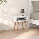 Livetastic MAJHNA NOČNA OMARICA, bela, medeni hrast | Shoptok.si