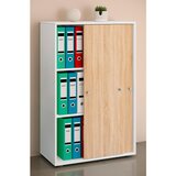 MID.YOU Arhivska Omara Lona Xl, Bela, Barva Hrasta | Shoptok.si