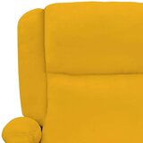  Električni Masažni naslonjač - Masažna fotelja žuta baršunasti - Žuta 1 | shoptok.hr