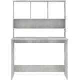  Radni stol s policama siva boja betona 110x45x157 cm iverica | Eponuda.com