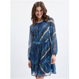Orsay Dark blue ladies patterned dress - Women Cijene