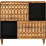 vidaXL Stranska omarica 80x33x75 cm trden mangov les | Shoptok.si