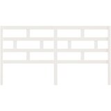  Uzglavlje za krevet bijelo 186 x 4 x 100 cm od masivne borovine | shoptok.hr