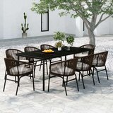  9-dijelni vrtni blagovaonski set smeđi | shoptok.hr