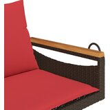  Klupa za ljuljanje s jastucima smeđa 109x62x40 cm od poliratana | Eponuda.ba