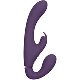 VIVE Suki - vibrator brez naramnic za polnjenje s stimulatorjem klitorisa zajčka (vijolična) Cene