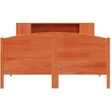 vidaXL Knjižna postelja brez vzmetnice vošč. rjava 160x200 cm borovina | Shoptok.si