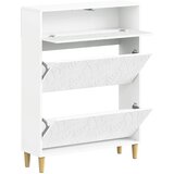  Ormar za cipele DELFT 78 x 24 x 103 cm Konstruirano drvo Bijela - Bijela | shoptok.hr