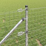  Ograda s postovima Srebrno 0,4 x 10 m Čelik | shoptok.hr