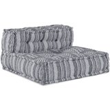 vidaXL Pouf Sivi Tkanina (100% pamuk) 70 x 70 x 54 cm Moderni pouf Cijene