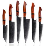  Set damašćanskih kuhinjskih noževa KI-35078 - 6 kom / Smeđa KP35078 | shoptok.hr