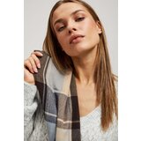 Marisse Brown Checkered Scarf With Fringes | ePonuda.com