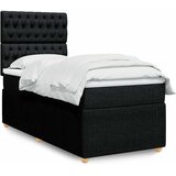 Box spring krevet s madracem crni 80 x 200 cm od tkanine | shoptok.hr