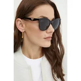 Emporio Armani Sončna očala ženski, črna barva
