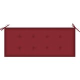 Blazina za vrtno klop vinsko rdeča 120x50x3 cm oxford tkanina, (21060905) Cene