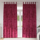  Baršunaste zavjese 2 kom. boja crnog vina 245 x 140 cm Baršun | shoptok.hr