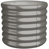 Maison Chic Visoka greda - Greda - Cvetlični Lonec iz prašno premazanega jekla 40x40x36 cm siva, (21788943) | Shoptok.si