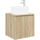  Umivaonik s policom za zid Hrast sonoma 49,5 x 44,5 x 65,5 cm | shoptok.hr