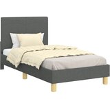  Krevet za djecu s uzglavljem Tamno siva 80 x 160 cm tkanina | shoptok.hr