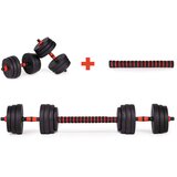  Set podesivih utega 2x20kg crno-crveni | shoptok.hr