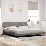  Okvir za krevet bez madraca smeđesivi 200x200 cm od tkanine | shoptok.hr
