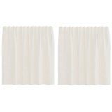 vidaXL Voile zavjese s džepovima za šipke 2 kom. krem - Krema 140 x 140 cm 1 s džepovima za šipke | shoptok.hr