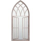  Vrtno ogledalo boja pijeska 100x45 cm željezno vanjska upotreba | shoptok.hr