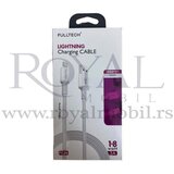  usb kabal fulltech charging FC26 lightning 3A 18W 1m bela Cene