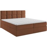 MID.YOU POSTELJA Z VZMETNICO 200 cm x 220 cm , les, tekstil, leseni material opečnato rjava | Shoptok.si